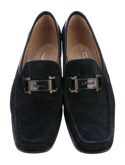 salvatore ferragamo suede loafers.